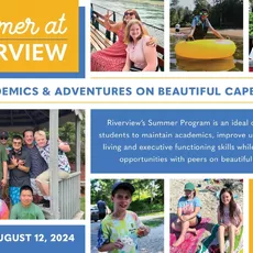 Summer at Riverview offers programs for three different age groups: Middle School, ages 11-15; High School, ages 14-19; and the Transition Program, GROW (Getting Ready for the Outside World) which serves ages 17-21.⁠
⁠
Whether opting for summer only or an introduction to the school year, the Middle and High School Summer Program is designed to maintain academics, build independent living skills, executive function skills, and provide social opportunities with peers. ⁠
⁠
During the summer, the Transition Program (GROW) is designed to teach vocational, independent living, and social skills while reinforcing academics. GROW students must be enrolled for the following school year in order to participate in the Summer Program.⁠
⁠
For more information and to see if your child fits the Riverview student profile visit washingtoncherryorchards.com/admissions or contact the admissions office at admissions@washingtoncherryorchards.com or by calling 508-888-0489 x206